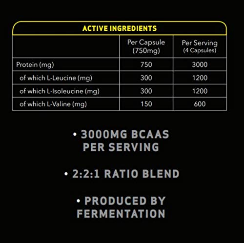 Time 4 BCAA - 240 Capsules High Strength Branch Chain Amino Acids Made By Fermentation Process for Muscle Growth, Tissue Repairing, & Energy Production Vegan BCAA Capsules Not BCAA Amino Acids Tablets - BeesActive Australia