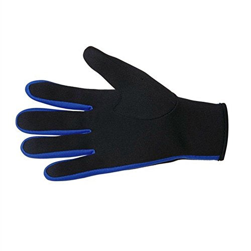 Micosuza Neoprene 1.5mm Five Finger Dive Gloves Blue Medium - BeesActive Australia