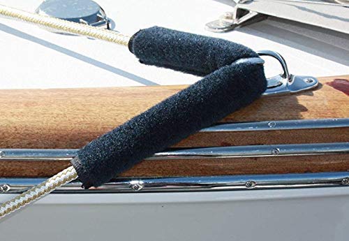 [AUSTRALIA] - Cape Hatteras Dock Line Chafe Guards 18" Black (Pkg of 2) 