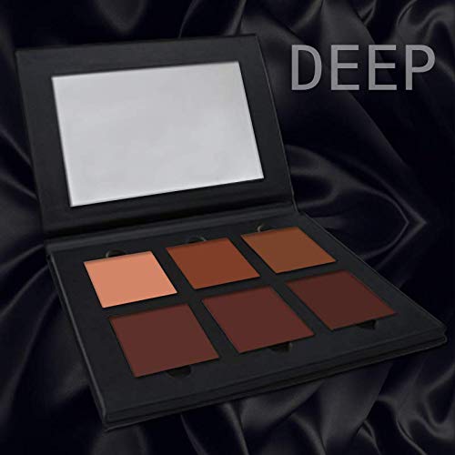 Bedazzel Pro Cosmetics Cream Contour and Highlighting Makeup Kit - Contouring Foundation/Concealer Palette - Vegan, Cruelty Free & Hypoallergenic (Deep) - BeesActive Australia