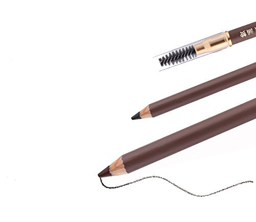 1 pcs Makeup Eyebrow Enhancer 12H Long Lasting Sweat &Waterproof Eyebrow Pencil Pen Dark Brown Eye Brow Pencil 5 Colors to Choose (2# Dark Brown) 2# Dark Brown - BeesActive Australia