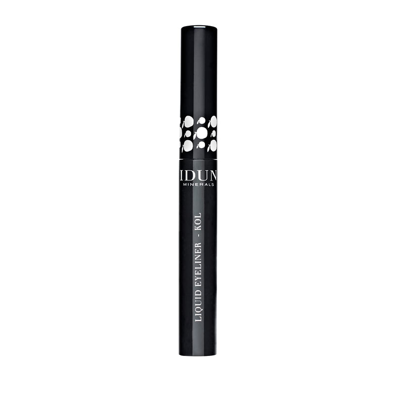 IDUN Minerals Liquid Eyeliner, Kol - Intense Color, Dramatic/Framed Eyes - Perfect Coverage - 100% Vegan, Highly Purified, Ophthalmologist Tested, Contact Lens Safe, Water Resistant - Black, 0.18 oz - BeesActive Australia