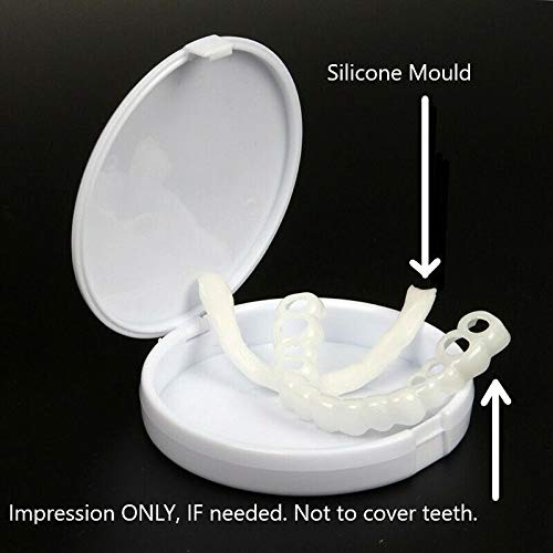 Glamza Get Set Smile Whitening Teeth Snap Cap On Instant Comfortable Flex Perfect Veneers White - BeesActive Australia