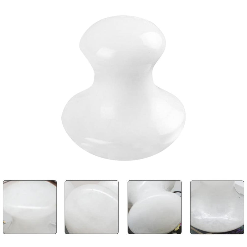 OSALADI 2Pcs Gua Sha Tools Quartz Mushroom Face Massager Health Jade Stones Mushroom Scraping Massage Tool for Women Home Spa, White - BeesActive Australia