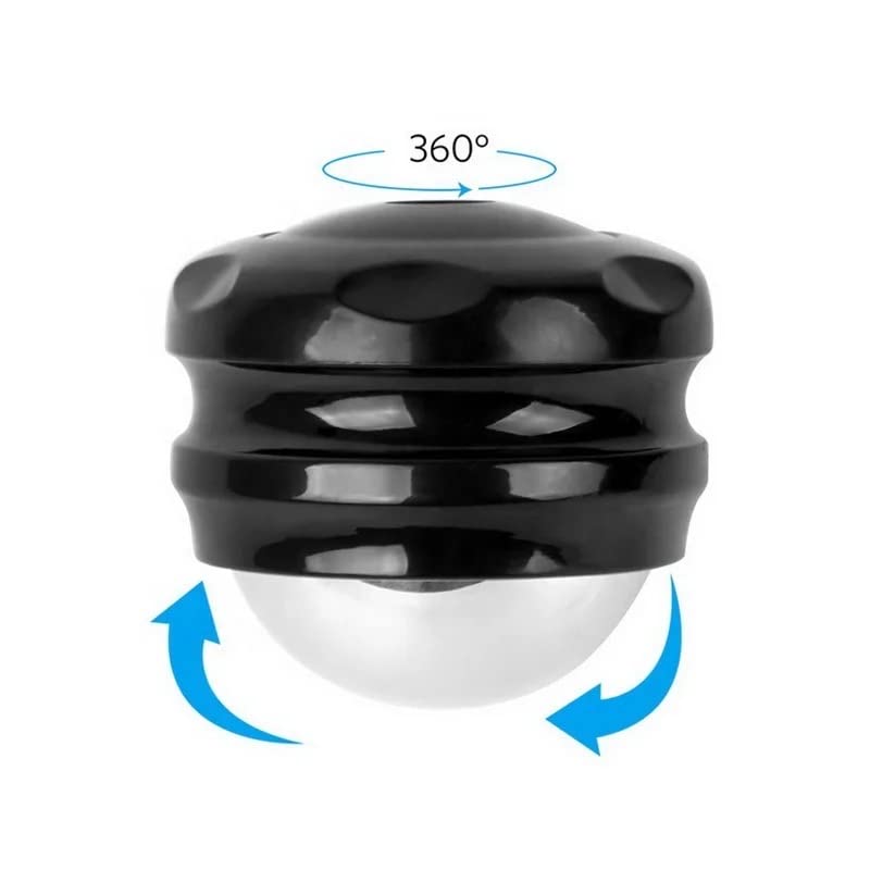 Stainless Steel Massage Roller Ball, Cryotherapy, Heat Therapy & Aromatherapy Manual Massager Roller Ball, Deep Tissue Massage. (Black) Black - BeesActive Australia