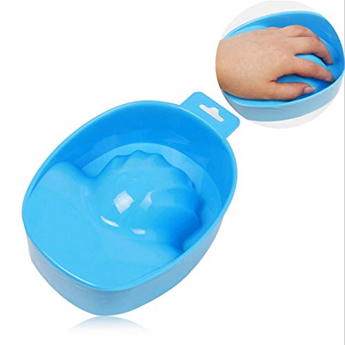 2pcs Soak Tray Nail Art Manicure Care Soak Bowl Tray Polish Remover Blue - BeesActive Australia