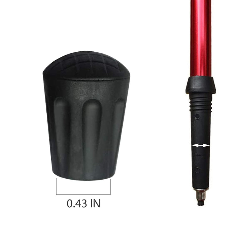 Hiking Pole Tips - 6 Pack - Replace Lost or Worn Standard Hiking and Trekking Pole Tips - BeesActive Australia