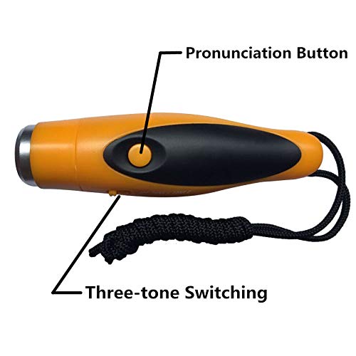 Megalos Sports Electronic Three Tone Whistle for Referees, Coaches, Lifeguards, Hiking, Teachers, Police and Emergencies with a Lanyard. Black - BeesActive Australia