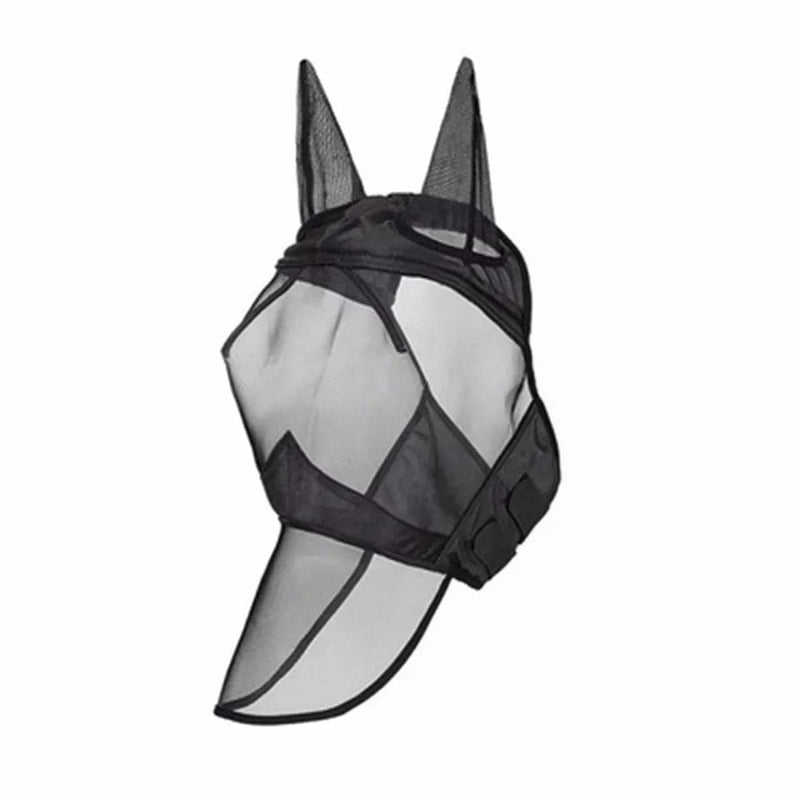 Horse Fly Flying Mask Net Hood Face Ears Nose Mesh Breathable Protection (Full Horse) - BeesActive Australia