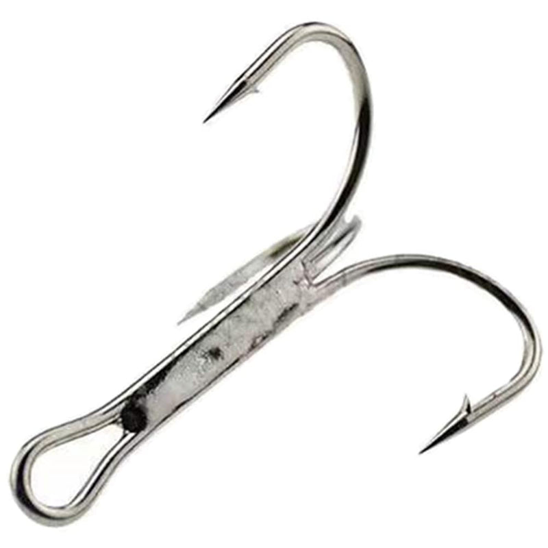 Cajoauis Fishing Treble Hooks High Carbon Steel Treble Hooks Super Sharp Solid Triple Barbed Silver 3/0-30pcs - BeesActive Australia