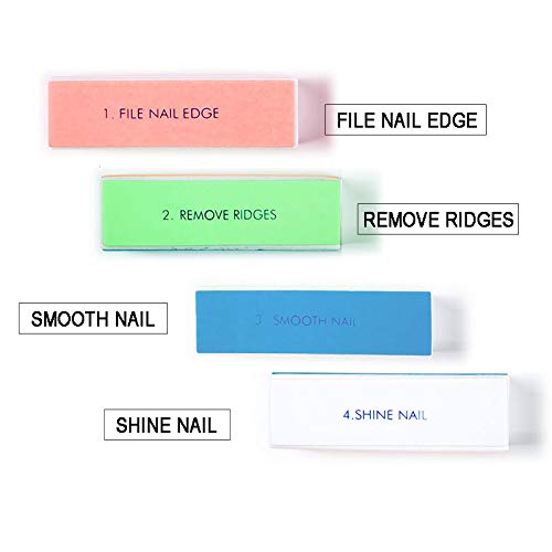 YIMART 5Pcs/set Nail Art Buffer Block Nail File For Nail Polish UV Gel Manicure Pedicure Buffing Sanding Polish (Flower) Flower - BeesActive Australia