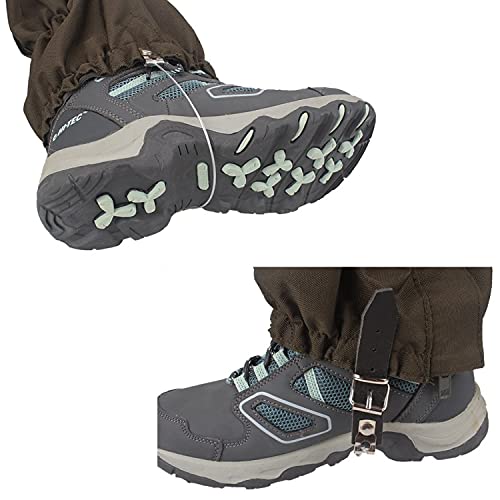 Fnina Thicken Oxford Snake Gaiters Snake Bite Protection Gaiter for Lower Legs Gaiter for Hiking Hunting Snake Proof Waterproof Snow Boot Cover onesize Adjustable Legging for Men and Women,Army green - BeesActive Australia