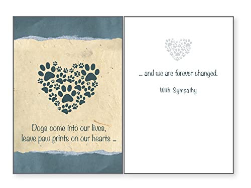 Dog Speak Loss of Pet Sympathy Card Two (2) Pack - If There Ever Comes A Day... Dogs Come Into our Lives - Thinking of You - BeesActive Australia