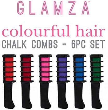 Hair Chalk GLAMZA Hair Chalk for Kids x6 Vibrant Hair Chalks for Girls Women & Children - BeesActive Australia