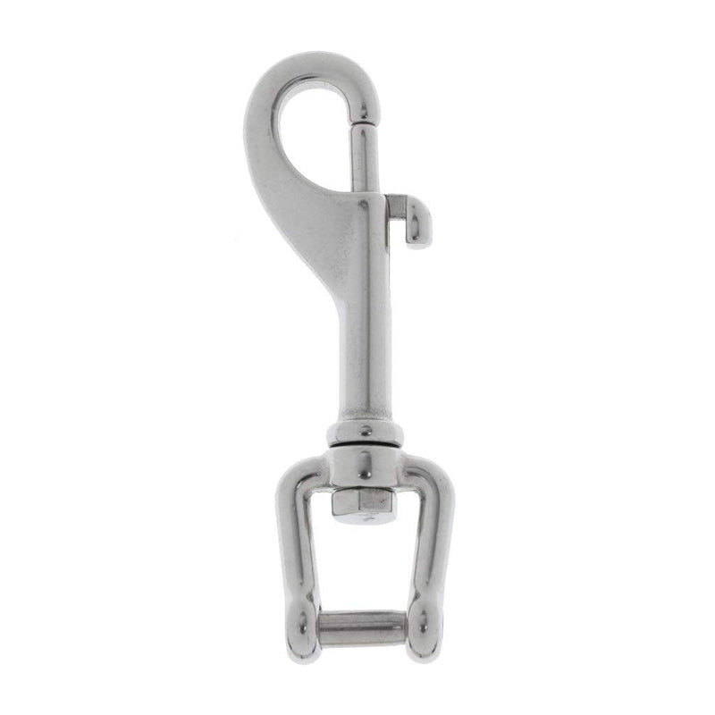 YiMusic 2 Pieces Heavy Duty 316 Stainless Steel Swivel Shackle Bolt Snap Hook Suit for Outdoor Camping Fishing Water Sports Accessories - BeesActive Australia