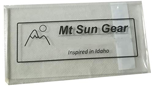 Mt Sun Gear Heavy Duty Acrylic Wax Scraper for ski and Snowboard Tuning. 4MM Thick, Stays Sharp. Perfect for Downhill, Snowboards or XC skis - BeesActive Australia