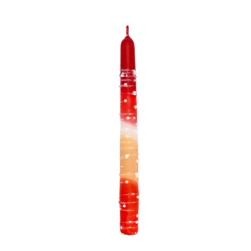 SHALHEVET LIGHT Safed Candle Company Hand Dipped Taper Shabbat Candles Box Set Made in Israel (Sun Orange White Orange) Sun Orange White Orange - BeesActive Australia