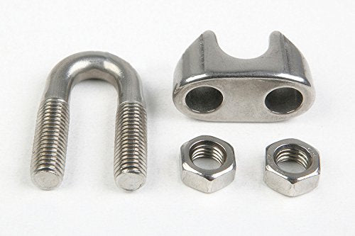 SamIdea Pack of 5, 8mm 5/16-inch Stainless Steel Wire Rope Cable Clamp Clips - BeesActive Australia