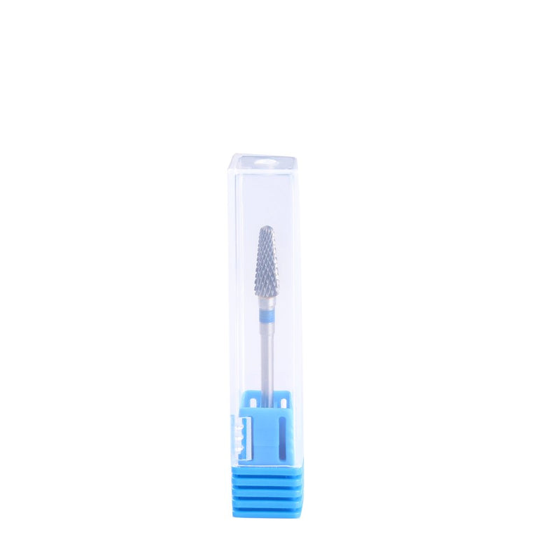 Carbide Drill Bits Tapered Cone Cuticle Clean Bit Nail Art Pedicure Manicure Tools Accessories Medium Grit Silver - BeesActive Australia