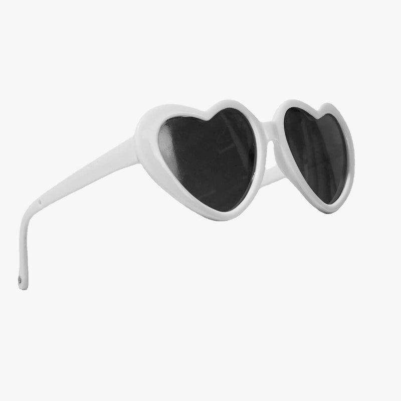 Pet Cat Dog Doll Sunglasses, Kitty Funny Props Eyeglasses, Cosplay Photography Props Cute Sunglasses 2PCs White and Pink - BeesActive Australia