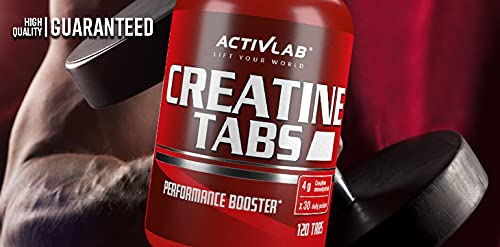 Activlab Creatine Tabs 120 tabs | Pomegranate | 4000mg Monohydrate | Muscle Building, Bodybuilding, Fitness, Cross-Fit | Boost Power, Endurance, Strength | Weightlifting, Powerlifting Gym Supplement - BeesActive Australia