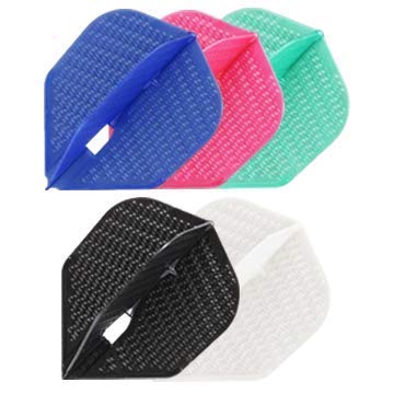 [AUSTRALIA] - LSTYLE Dart Flights - L3 Pro Dimple Small Standard Shape: Molded, Plastic and Lightweight Set Black 