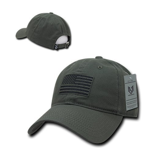 Rapiddominance Tonal Flag Relaxed Graphic Cap Olive - BeesActive Australia