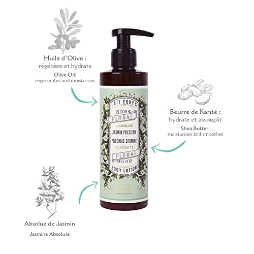 Panier des Sens Body Lotion, Moisturizer, Jasmine - Made in France 97% natural - 8.45 Floz/250 ml - BeesActive Australia