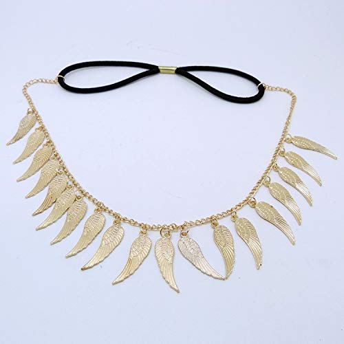 Kercisbeauty Gold Wings Headchian for Women Forehead Chain Statement Hair Jewelry for Photoshot Party Hair Accessories for Girls - BeesActive Australia