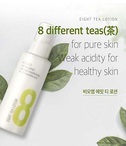 BOM Eight Tea Lotion Natural Face Moisturizer Tea Extract Complex Daily Face Lotion for Sensitive Skin 120mL / 4.05 fl.oz - BeesActive Australia