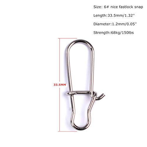 50pcs Fishing Line Sinker Slide with 6# Duo-Lock Snap High-Strength Sinker Slider, Fish Finder Rig Sinker Slides for Fishing, Yellow 1.65inch 150lbs - BeesActive Australia