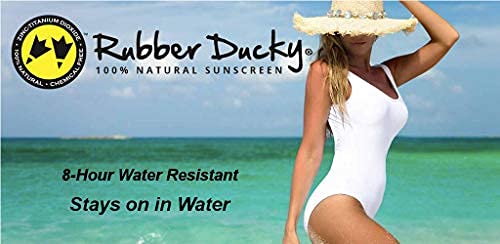 Rubber Ducky Traditional SPF 50 Face Creme Sunscreen | Clear Application Cream, No-Ox, (3.3oz Tube) - BeesActive Australia