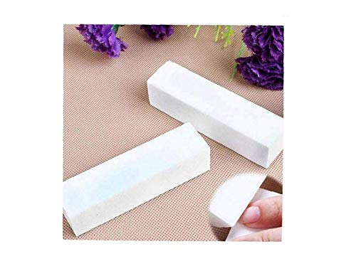 3PCS White Square Sponge Nail File Art Buffer Buffing Sanding Block Grit Manicure Polisher Pedicure Nail Tool For Fingernails Toenails - BeesActive Australia