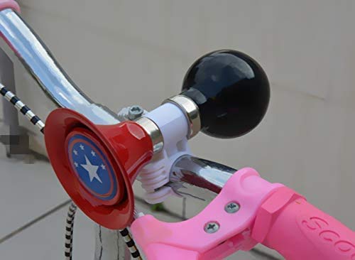 Freefish Kids Bike Horn Bell Bicycle Metal Squeeze Horn Handlebar Ring Horn for Children Black & Red - BeesActive Australia