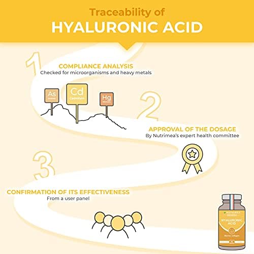 Hyaluronic Acid & Marine Collagen - Enriched with Vitamins A & C - Natural Anti-Wrinkle, Restructure Skin, Protect Joints and Anti-Aging - New Formula - Plant-Based Capsules - French Expertise - BeesActive Australia