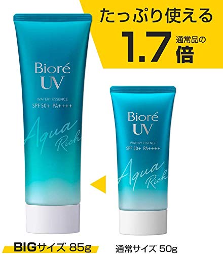 【Large capacity】Biore UV Aqua Rich Watery 85 g (1.7 times the normal product) Sunscreen SPF 50 + / PA ++++ - BeesActive Australia