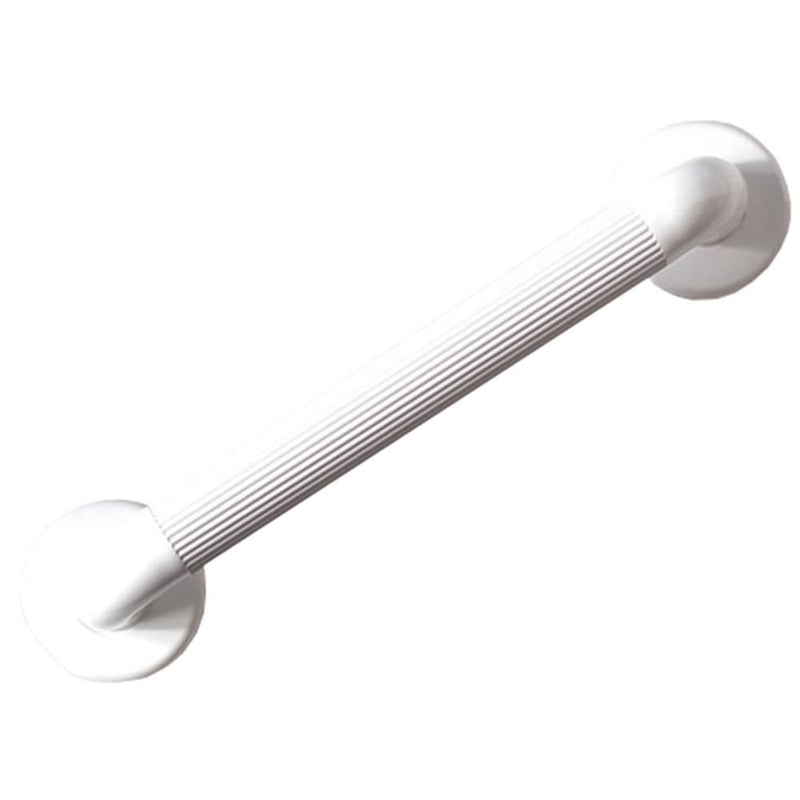 NRS Healthcare F19467 Plastic Fluted Grab Rail, White, 30 cm (12-inch) 30 cm (12-inch) - BeesActive Australia
