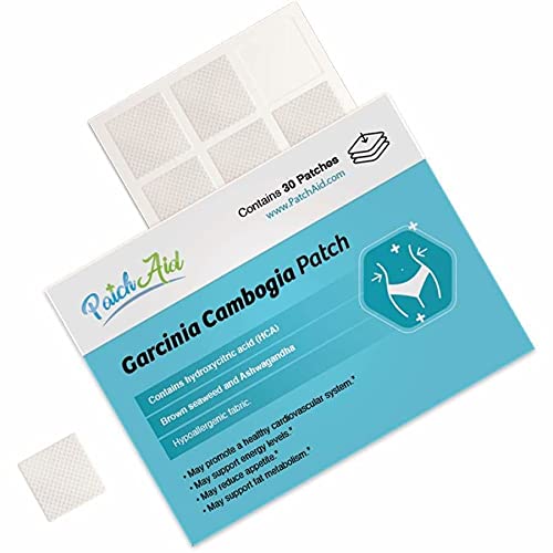 Patch Aid Garcinia Cambogia - 30 Daily Topical Patches. 100% Natural & Vegan. Allergy & Filler Free. High Absorption and More bioavailable. Suitable for Sensitive stomachs & bariatric. - BeesActive Australia