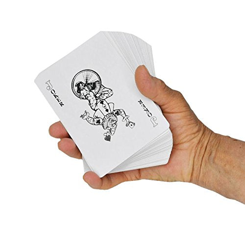 Home-X Jumbo Playing Cards | 3.5 x 5 Inch Plastic Coated Cards - BeesActive Australia