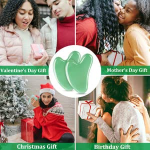 Gua Sha Massage Tool, Natural Jade Gua Sha Stone for Face Massager SPA Skin Caring, Face Sculptor for Eyes, Jawline, Neck and Body Muscle Relaxing and Relieve, Anti-Wrinkle and Anti-Aging - BeesActive Australia