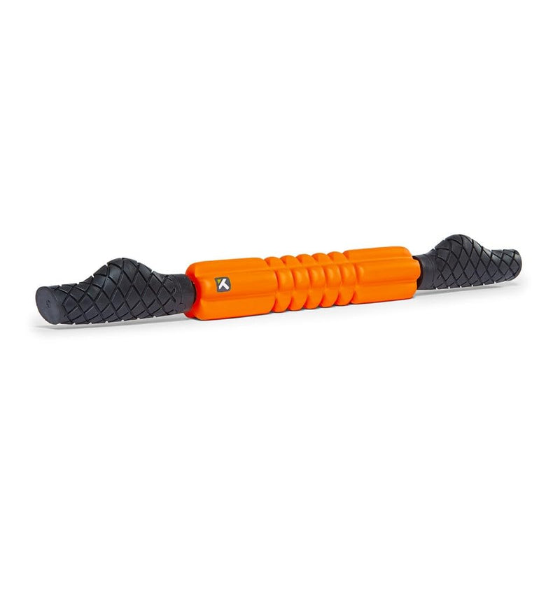 TriggerPoint Performance Grid STK Hand-Held Foam Roller, Handheld Foam Roller, Massage Roller, Muscle Roller Stick, Orange, 24''/53cm Regular Density - BeesActive Australia