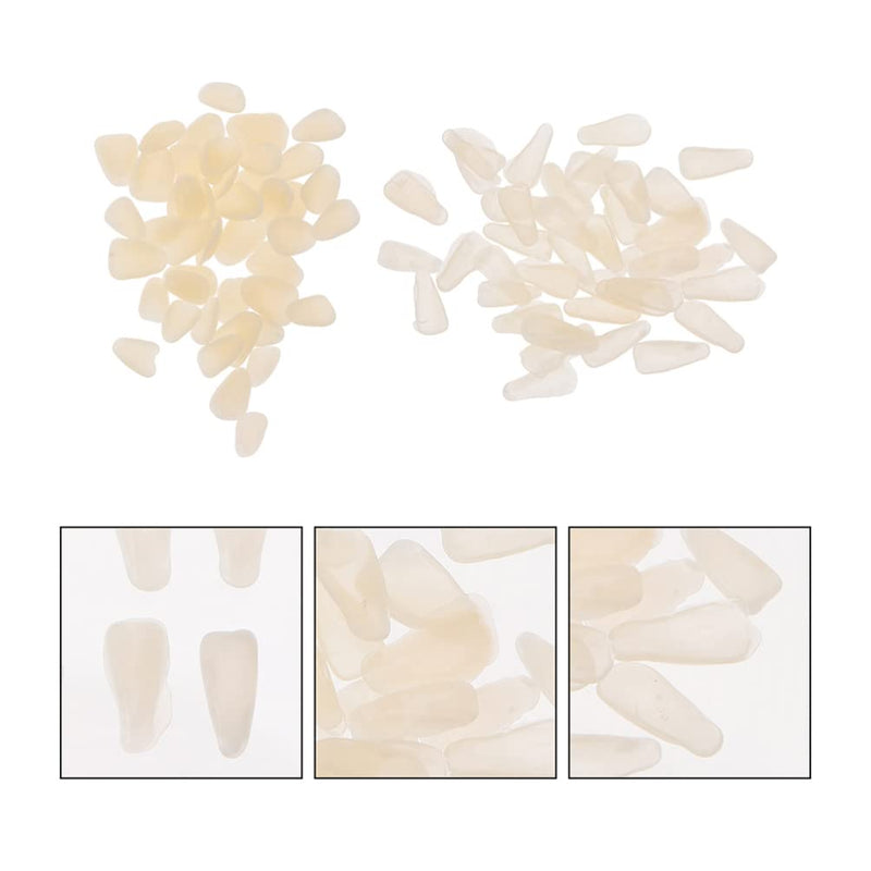 Hemoton 200pcs Teeth Veneers Temporary Tooth Kit Moldable Fake Teeth Resin Teeth Bead Replacementfor Missing Broken Teeth - BeesActive Australia