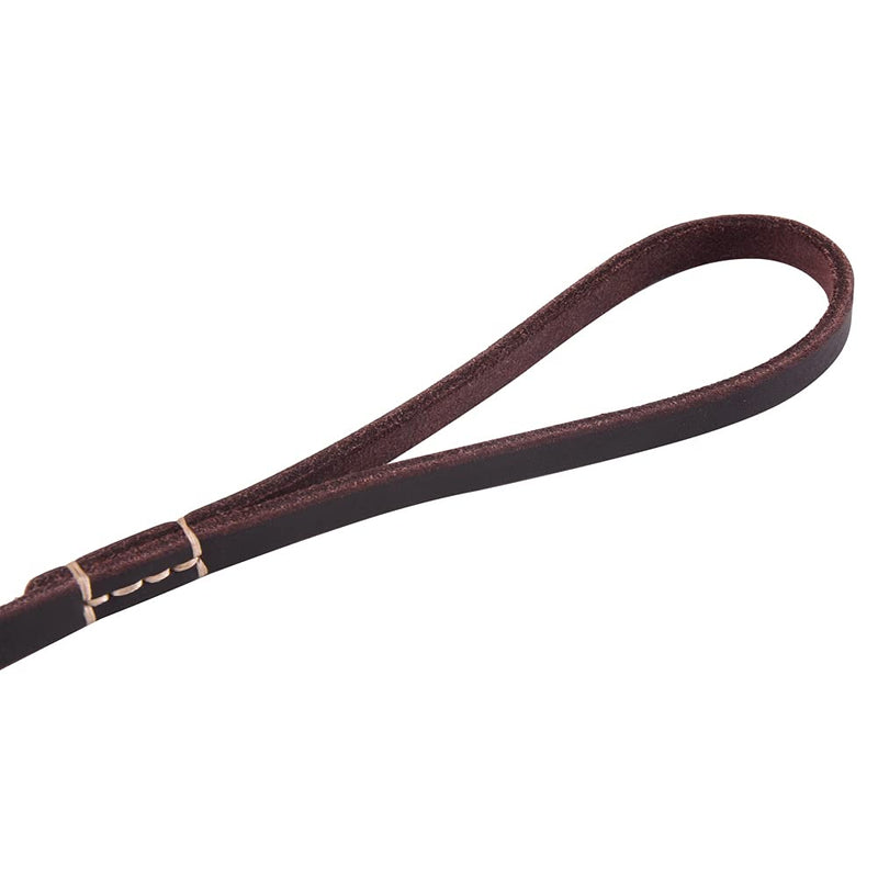 WOPOKY 4FT / 5FT / 6FT Geninue Leather Leash for Small to Medium Dogs Training and Walking - Color Black / Brown 6 FT - BeesActive Australia