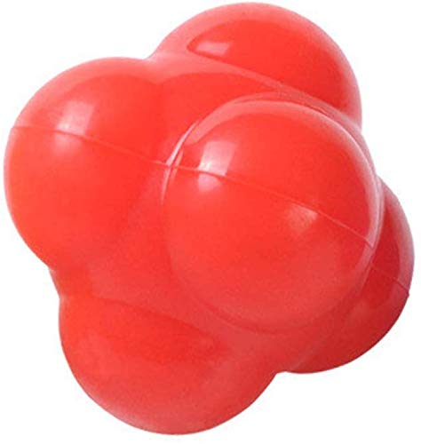 Reaction Ball Field Training Ball and Agility Trainer by Hexagonal Ball Reflex Speed Training Equipment Set Fast Speed Agility Hand Eye Baseball Basketball Boxing Soccer Football Exercise Coordinati - BeesActive Australia