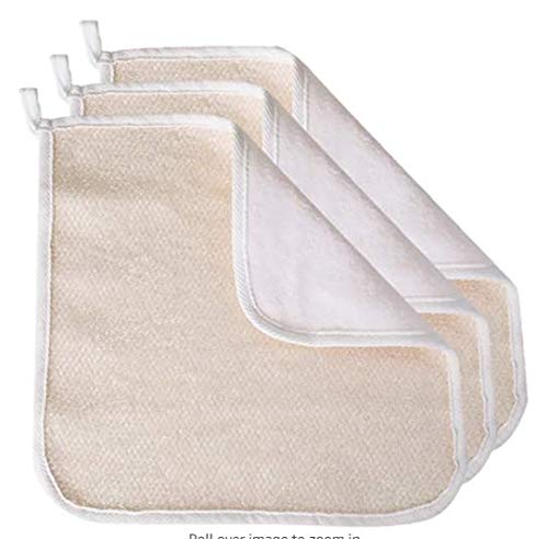 Premium Bath Washcloth Packages (10 Pcs) - 3 Pack Double-Sided Exfoliating Wash Towels Bath Washcloths, 2 Hamman Scrubbing Gloves with 5 Big Size Genuine Korean Exfoliating Towels - BeesActive Australia