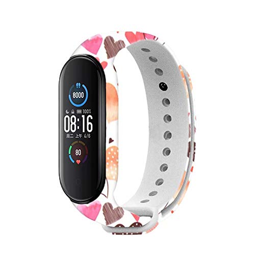 T-BLUER Compatible with Xiaomi Mi Band 5/Mi Band 6 Band,Silicone Colorful Replacement Strap Wristband for Xiaomi Miband 5/6 Fitness Band Suitable to, No Tracker Included 4pcs01 - BeesActive Australia