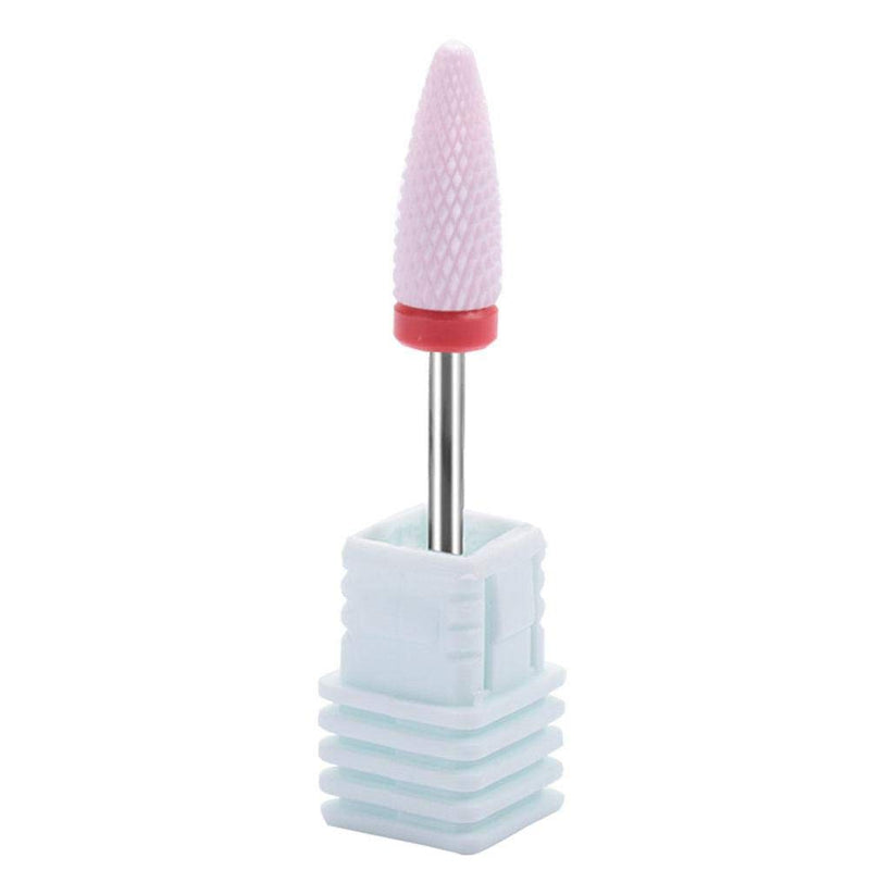 Ceramic Cylinder Shape Nail Drill Bits, Nail Drill Grinding Head for Nails Cuticle Manicure Pedicure, Nail Gel Polish Remove, Suit for Electric Manicure Drill Machine(21ST) 21ST - BeesActive Australia