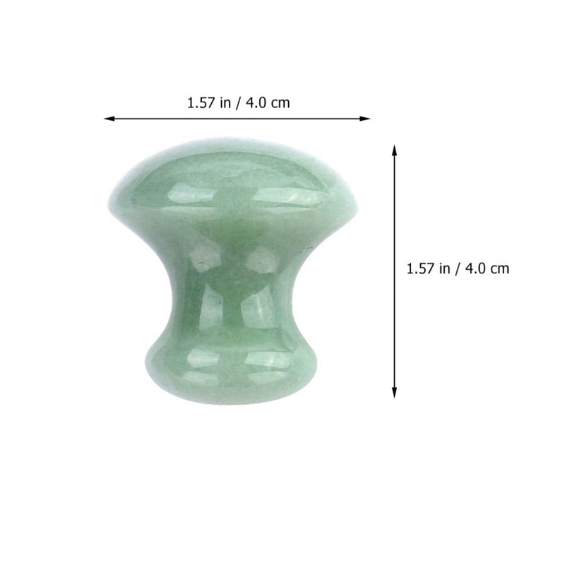 OSALADI 2Pcs Gua Sha Facial Tools, Green Jade Quartz Mushroom Face Massage Gua Sha Rollers Stones Scraping Massage Tool for Women Home Spa - BeesActive Australia