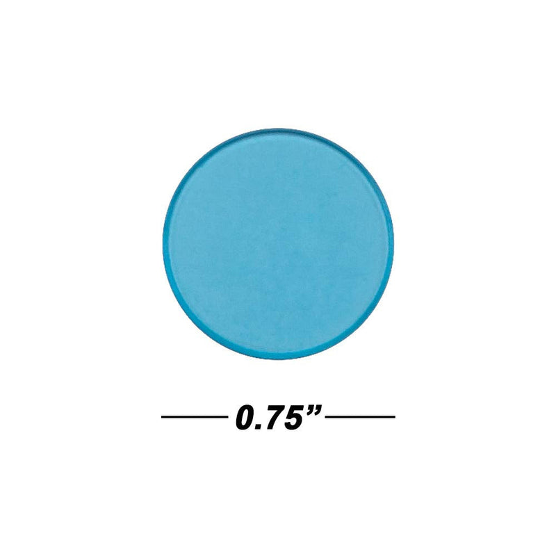 GSE Games & Sports Expert 500/1000 Pieces of 3/4-inch Plastic Transparent Bingo Chips (Several Colors Available) Blue 500-Pack - BeesActive Australia