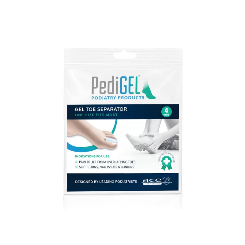 PediGel® - Medically Approved Polymer Gel Toe Separator for Overlapping Toes - Universal - 4 Units - BeesActive Australia